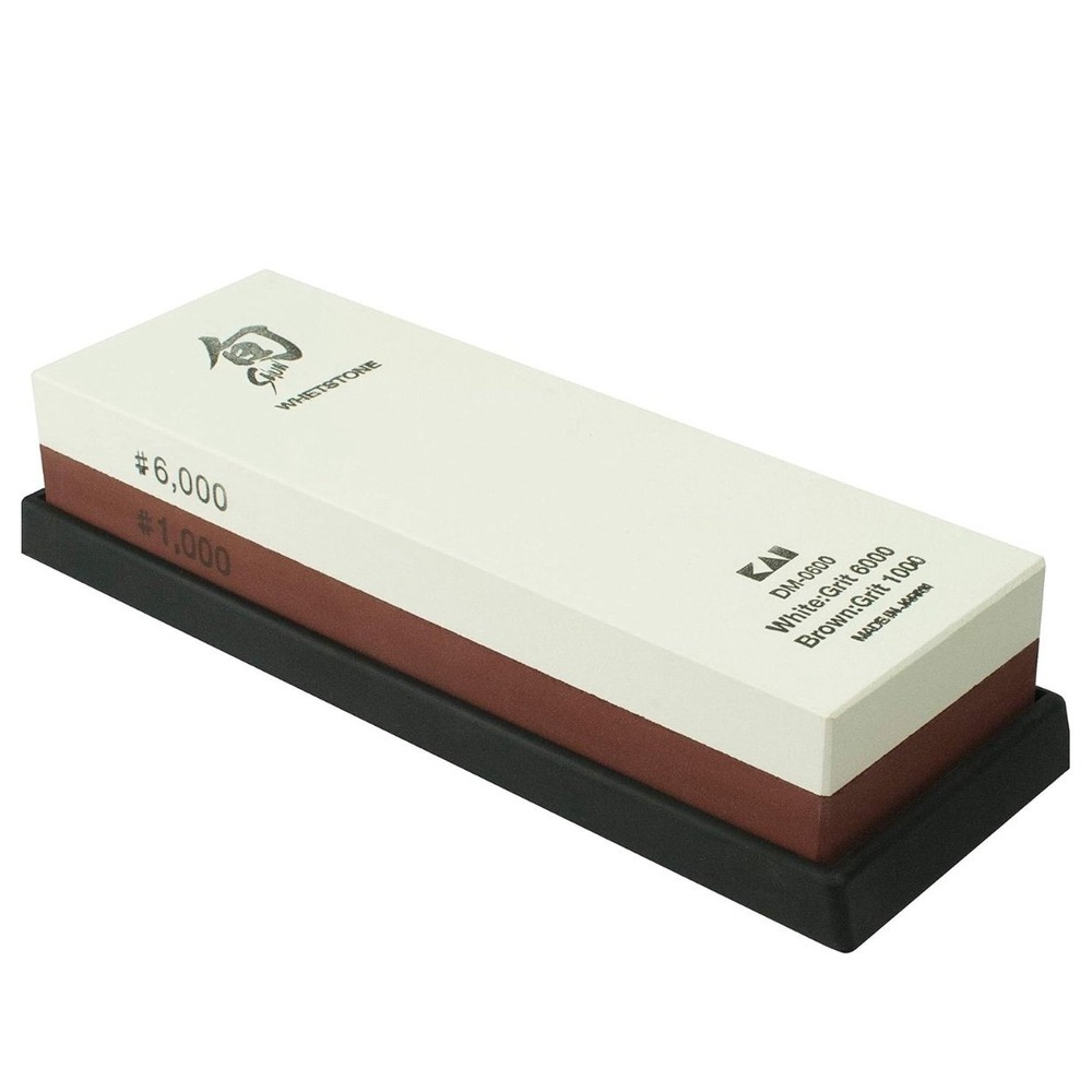 Shun Combination Whetstone for Knife Sharpening, Fine 1000 and 6000 Grit, DM0600